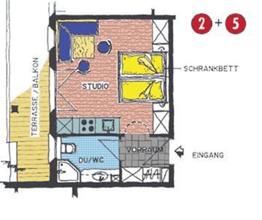 Appartement Laerchenhof Samnaun Bilik gambar